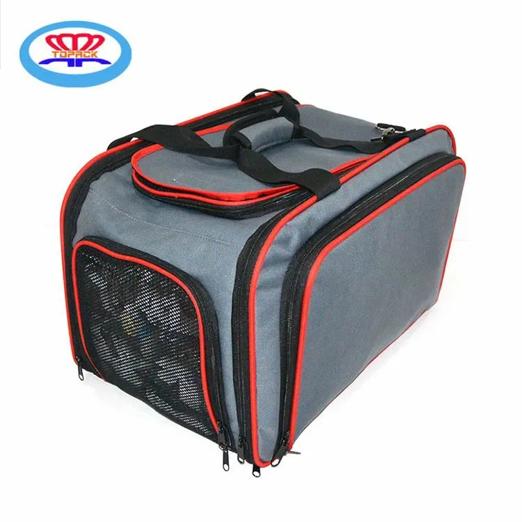 Transportadora expansível para cães de viagem