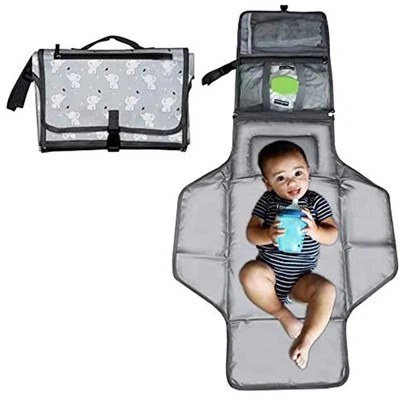 Bolsa de fraldas com bolso para garrafa