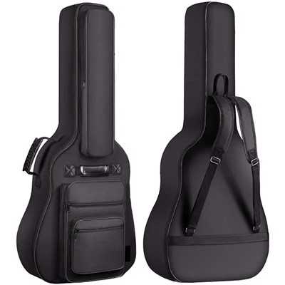 Bolsa para guitarra acústica com vários bolsos