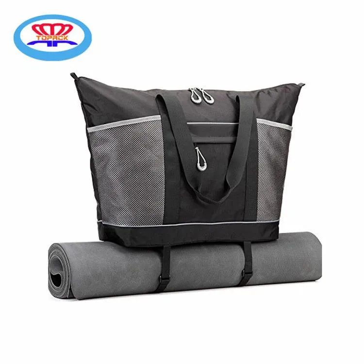 Bolsa para tapete de ioga com bolsos espaçosos
